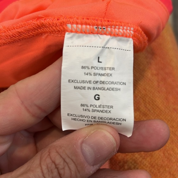Hind Bold pink and Orange Activewear skirt size large. - Picture 7 of 7